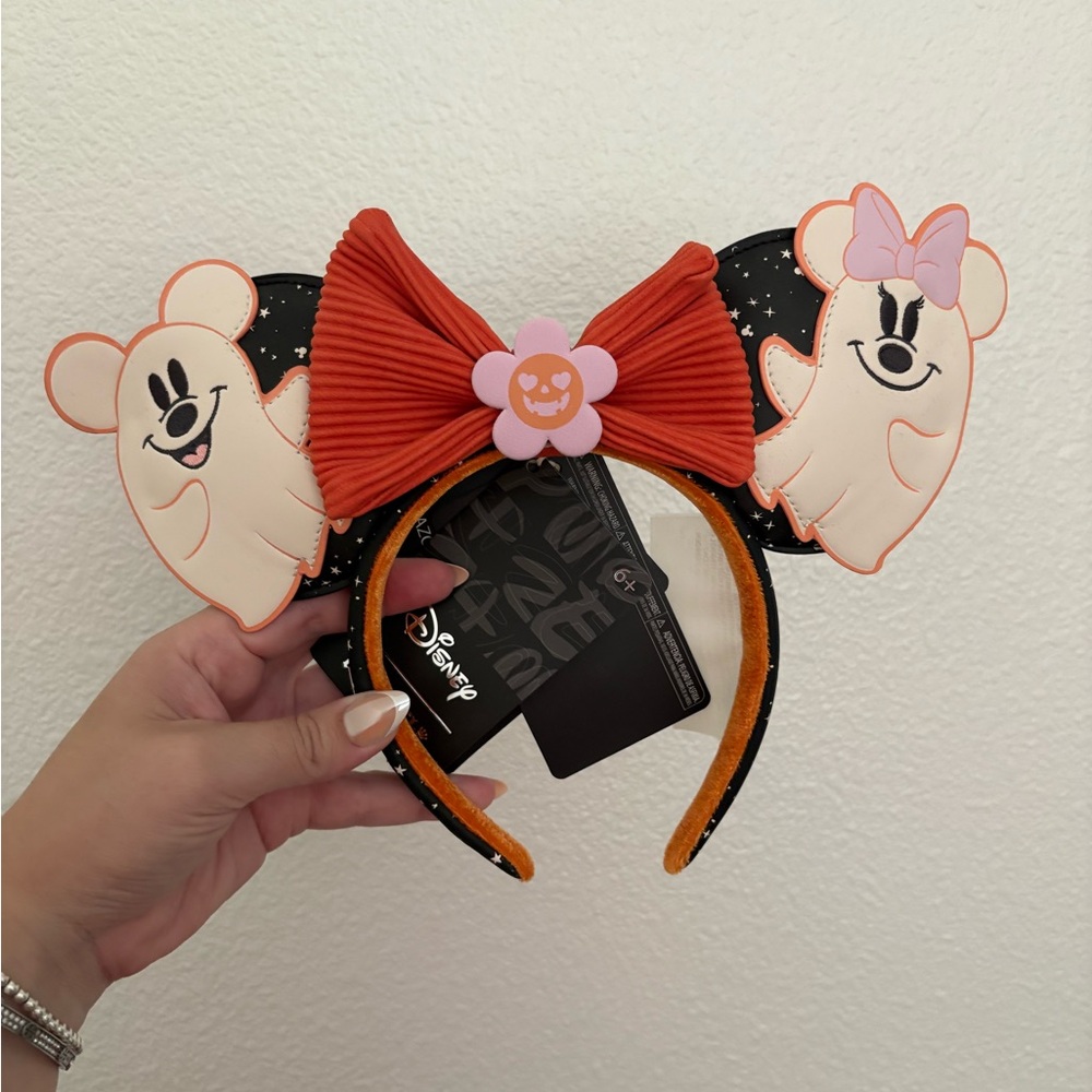 NWT Loungfly Disney Halloween Ghost Ears Headband